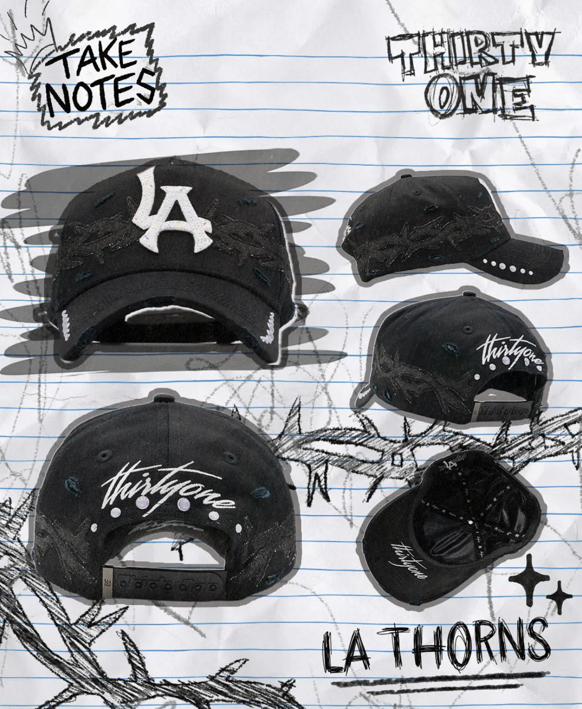 31 HATS "LA THORNS"