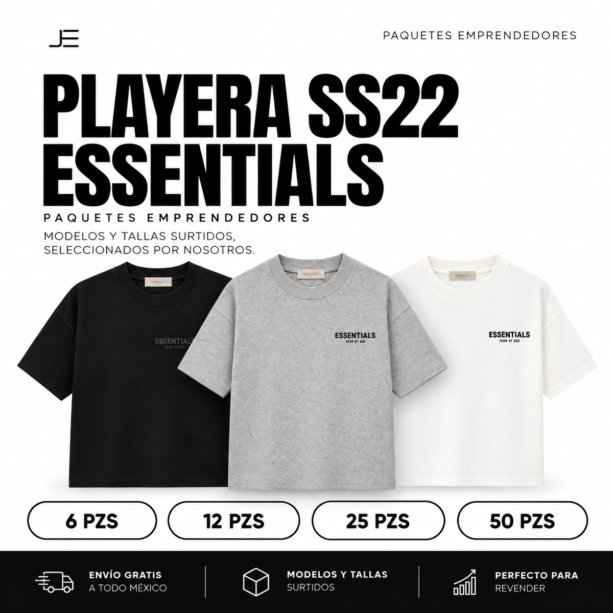 Paquete Emprendedor Playera SS22 Essentials