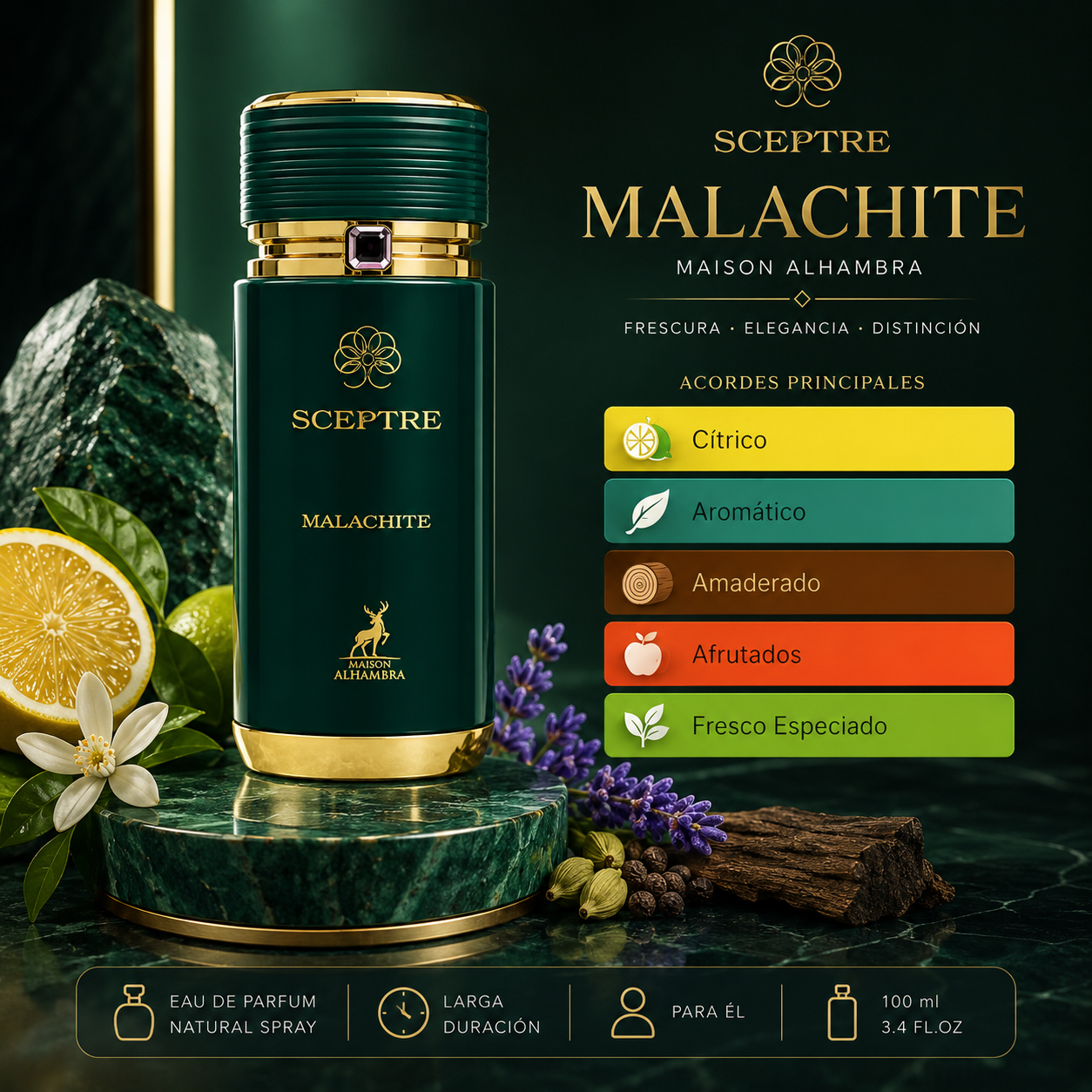 Perfume Maison Alhambra Spectre Malachite - 100ml
