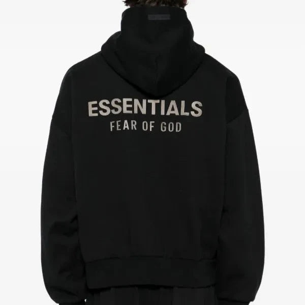 HODDIE ESSENTIALS ZIP NEGRO