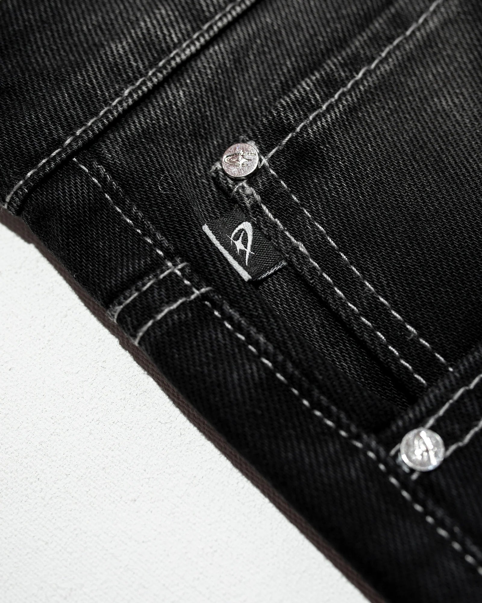 PANTALON CRIMELIFE PANEL STITCH FLARE DENIM