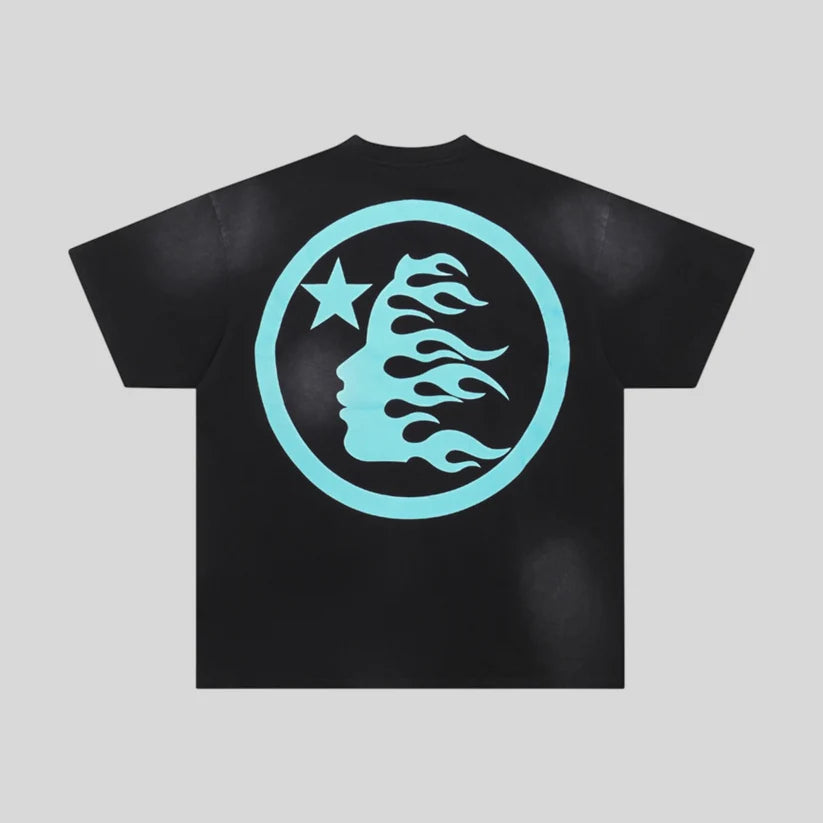 Playera Hellstar Classic Logo Negra/Azul