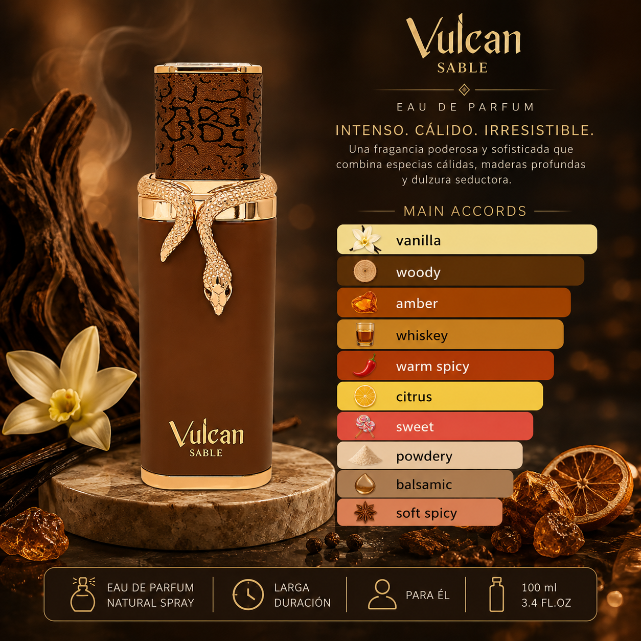 Perfume Vulcan Sable - 100ml