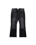 PANTALON CRIMELIFE PANEL STITCH FLARE DENIM