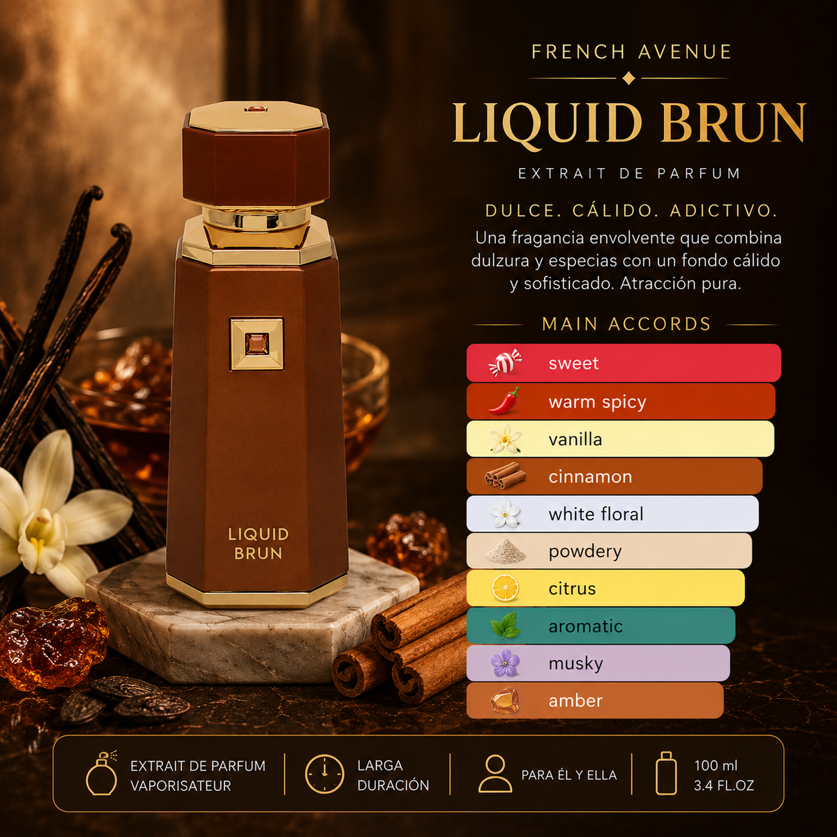 Perfume French Avenue Liquid Brun - 100ml