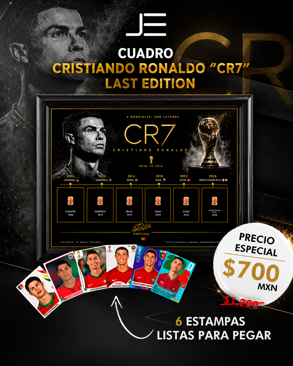 CUADRO DE CRISTIANO RONALDO CR7 - LAST EDITION