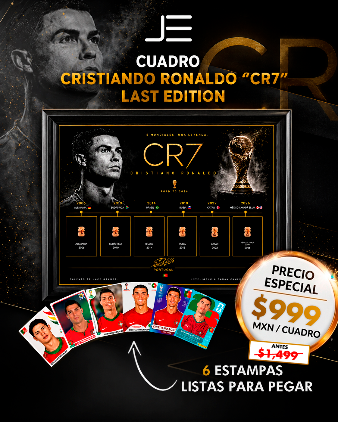 CUADRO DE CRISTIANO RONALDO CR7 - LAST EDITION