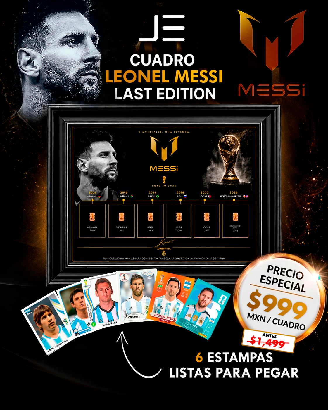 CUADRO DE LEONEL MESSI - LAST EDITION