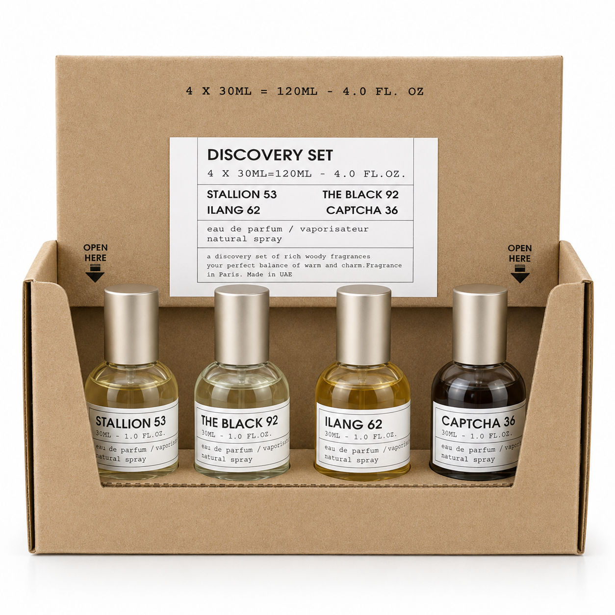 Emper Discovery Set - 4 Fragancias 30ml (120ml Total)