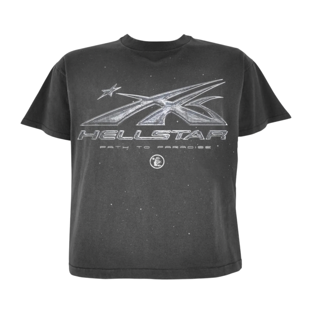 Playera Hellstar Path to Paradise Vintage Negra