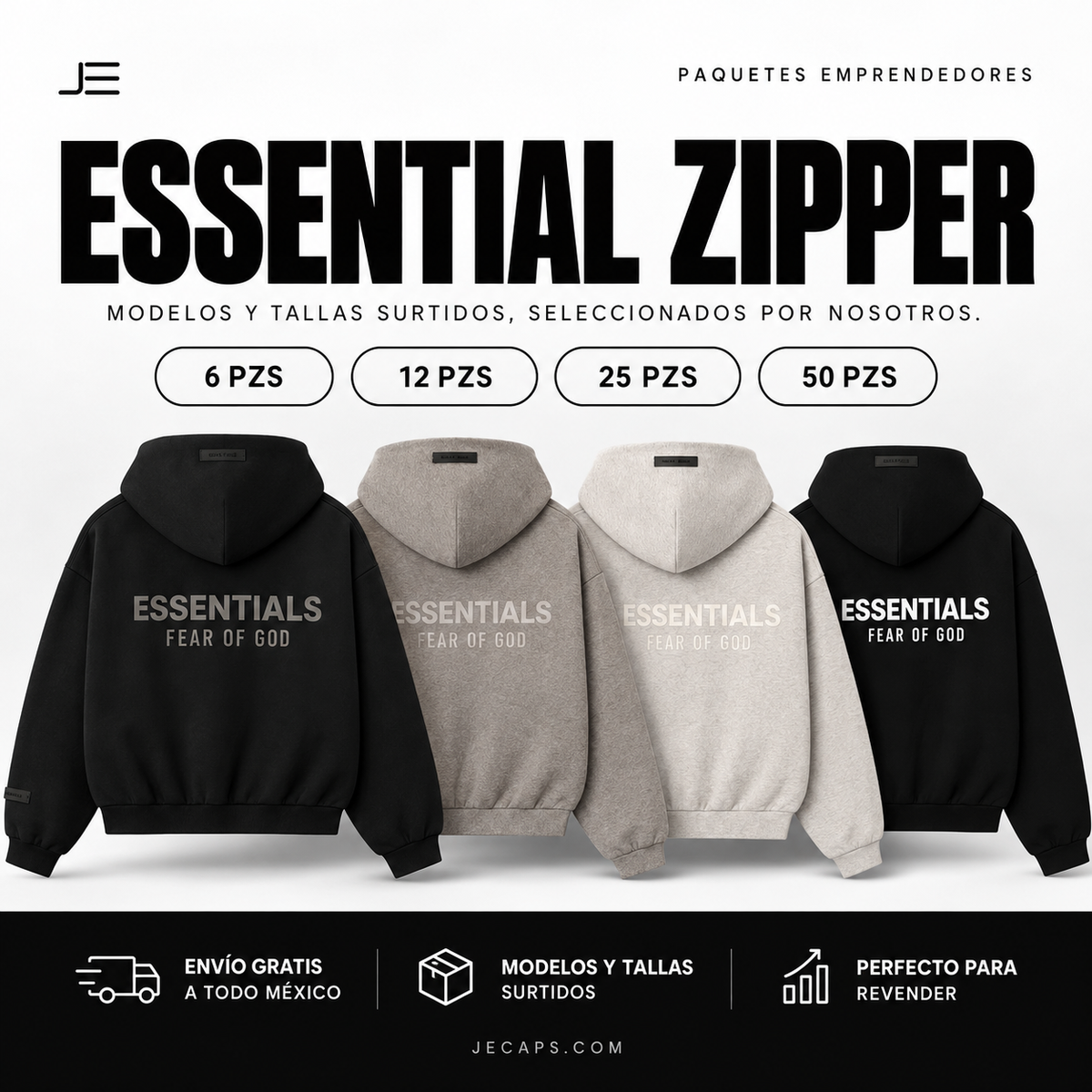 Paquete Emprendedor Hoodie Zip Essentials