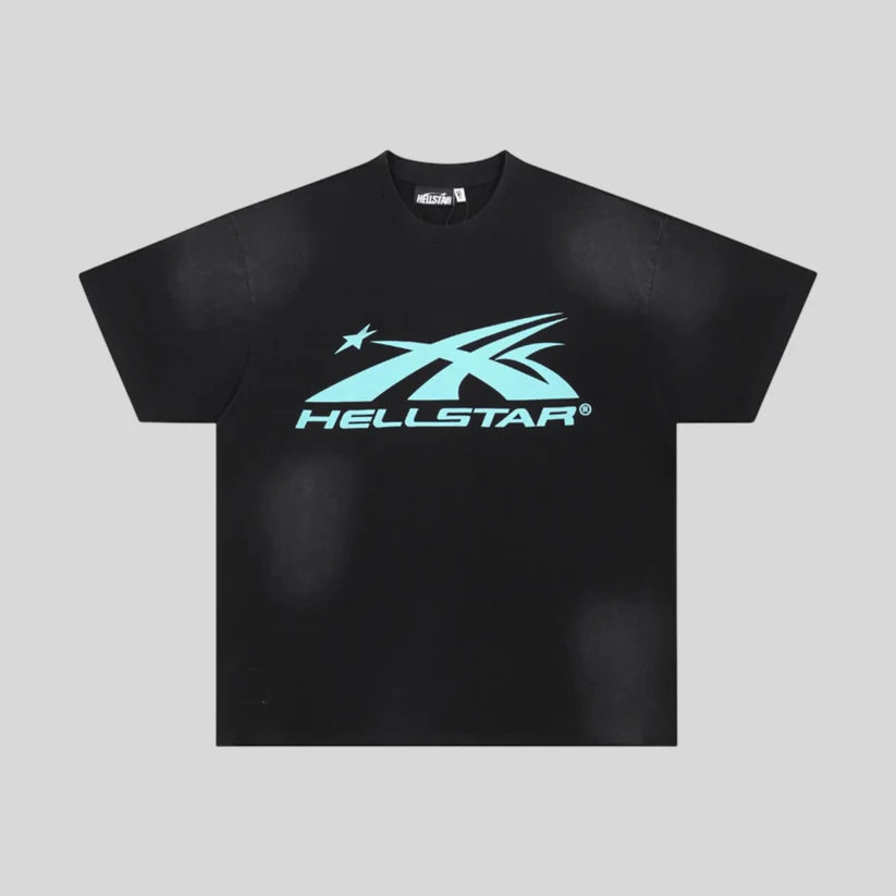Playera Hellstar Classic Logo Negra/Azul