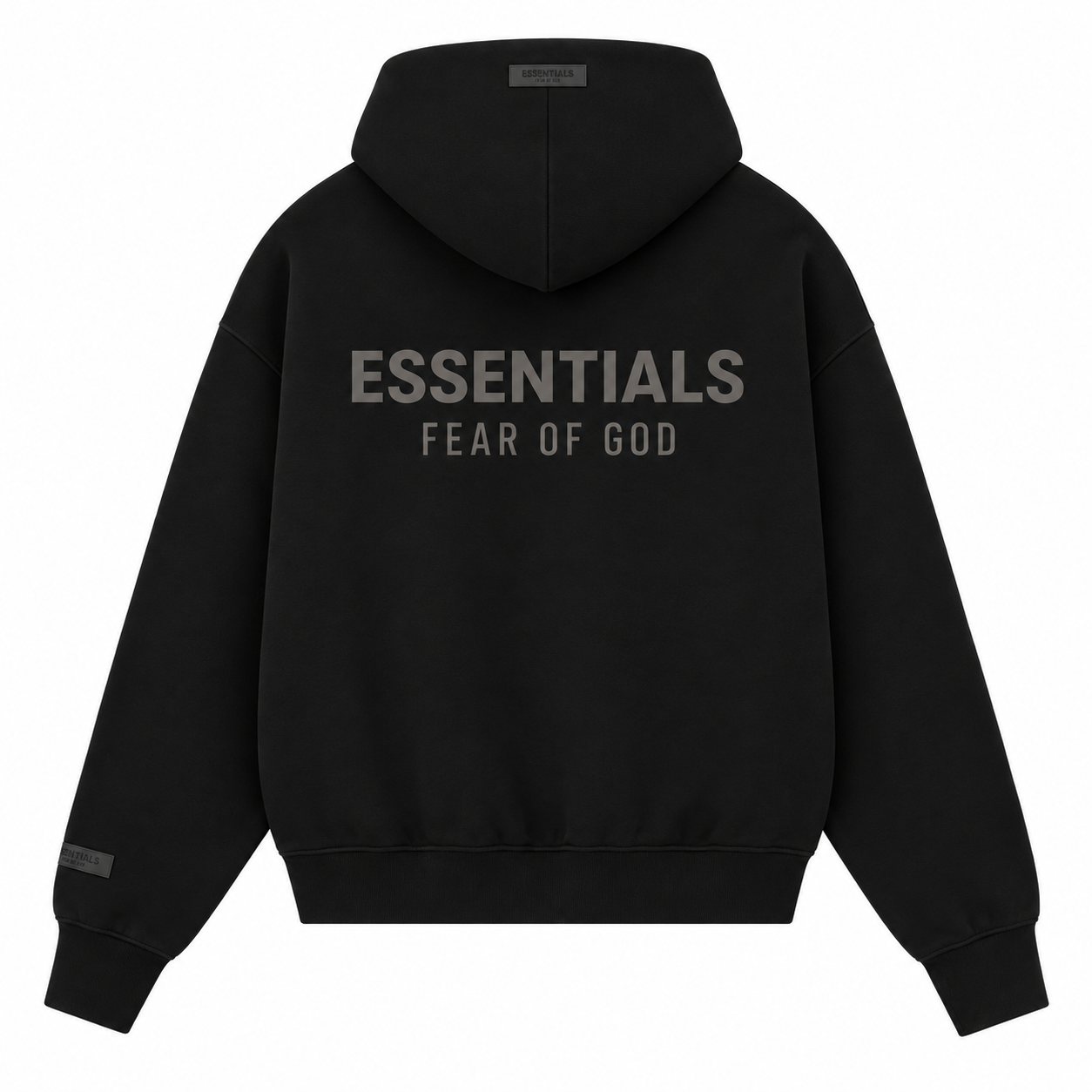 HODDIE ESSENTIALS ZIP NEGRO