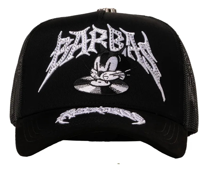Gorra Barbas Hats "Barbas Records" — Trucker Negra