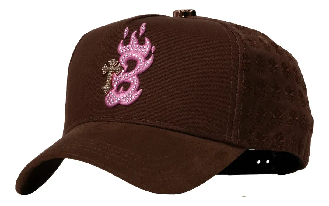 Gorra Barbas Hats "B Cross Pink" — Café Gamuza