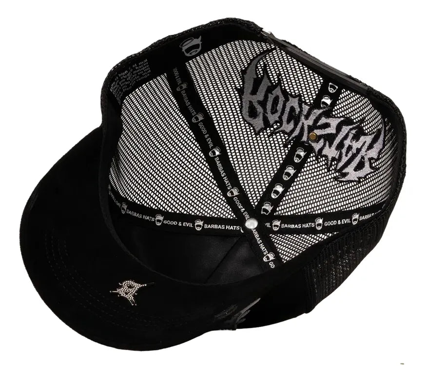 Gorra Barbas Hats "Barbas Records" — Trucker Negra