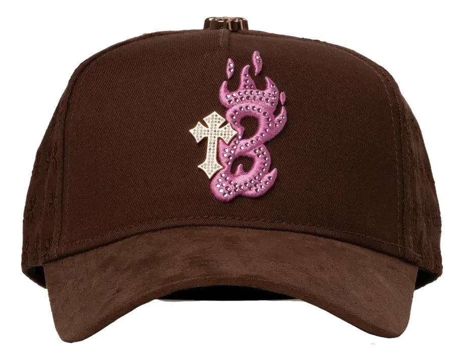 Gorra Barbas Hats "B Cross Pink" — Café Gamuza
