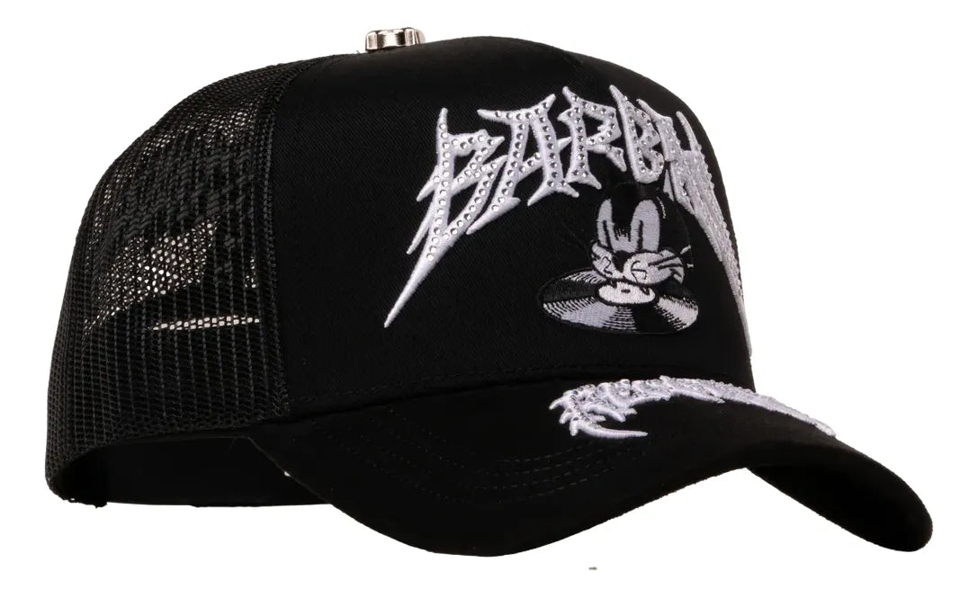 Gorra Barbas Hats "Barbas Records" — Trucker Negra
