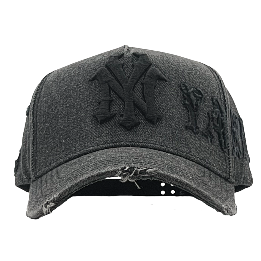 DISTINTO HATS "NY DENIM BLACK"