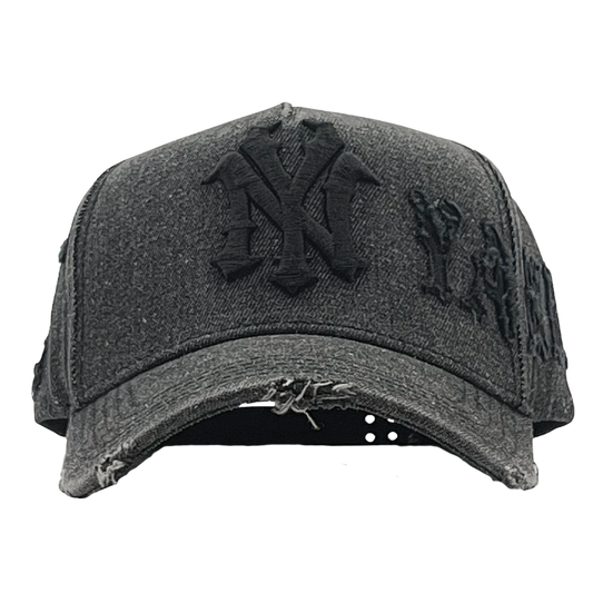 DISTINTO HATS "NY DENIM BLACK"