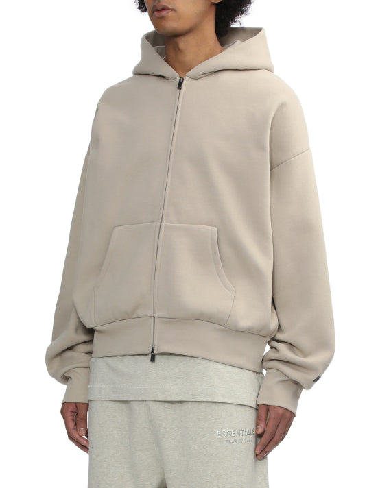 HODDIE ESSENTIALS ZIP BEIGE