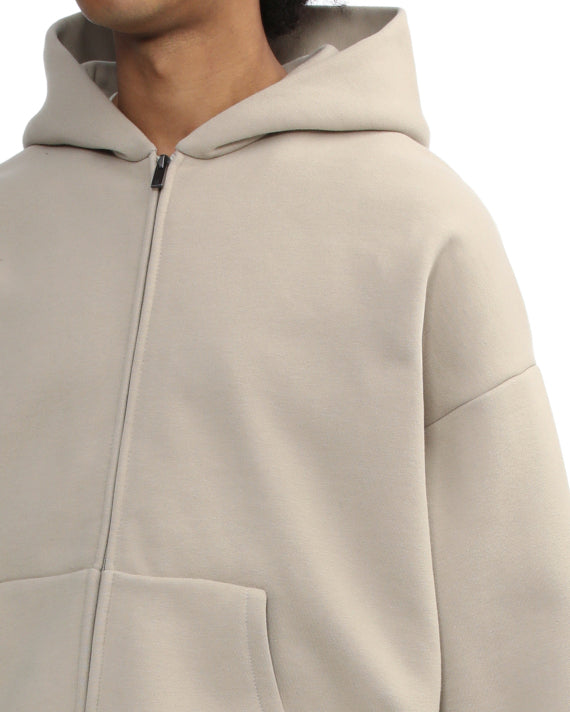 HODDIE ESSENTIALS ZIP BEIGE