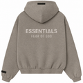 Essentials Fear of God Hoodie Zip – Dark Oatmeal