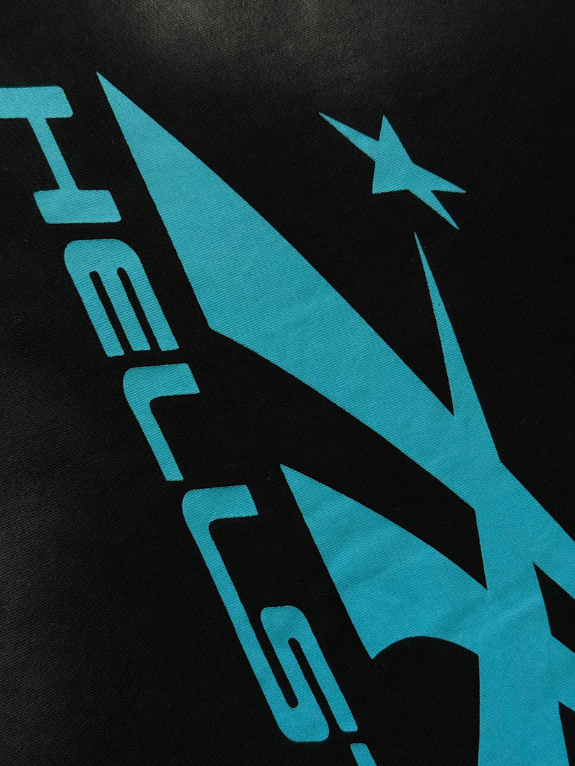 Playera Hellstar Classic Logo Negra/Azul