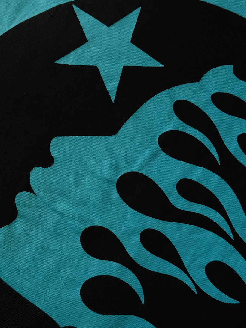 Playera Hellstar Classic Logo Negra/Azul