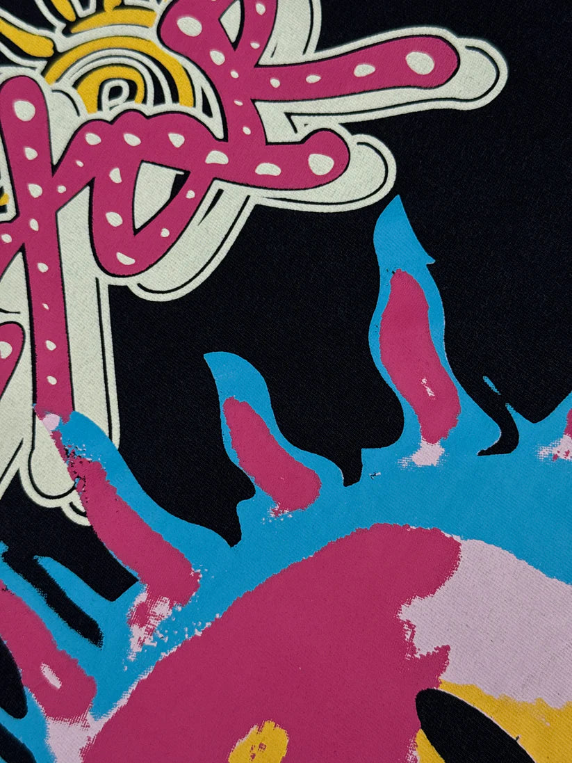 Playera Hellstar Smile You're in Paradise Negra