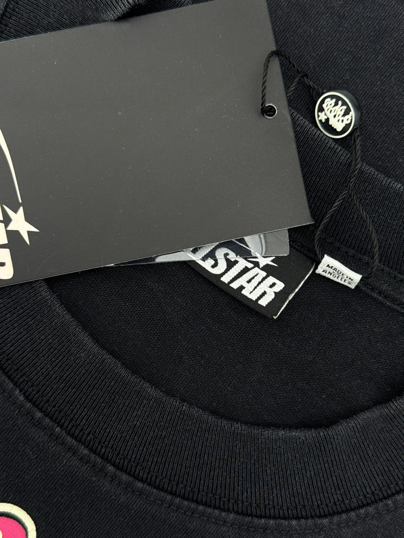 Playera Hellstar Smile You're in Paradise Negra