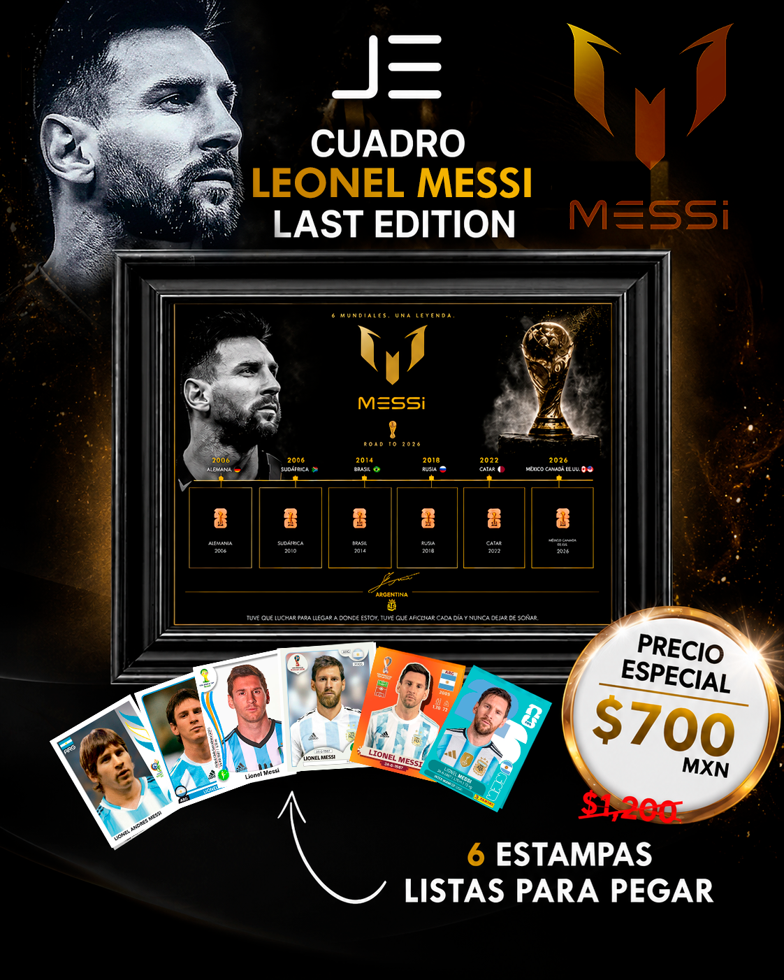 CUADRO DE LEONEL MESSI - LAST EDITION