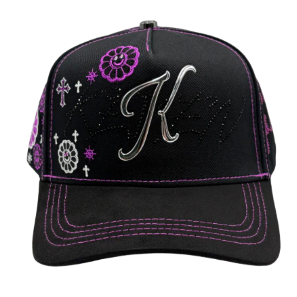 Bigg Boss Kevin Hats – K Purple Flowers "One Day At A Time"