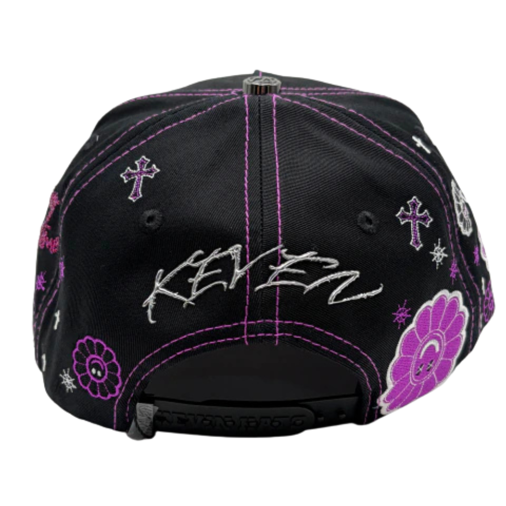 Bigg Boss Kevin Hats – K Purple Flowers "One Day At A Time"