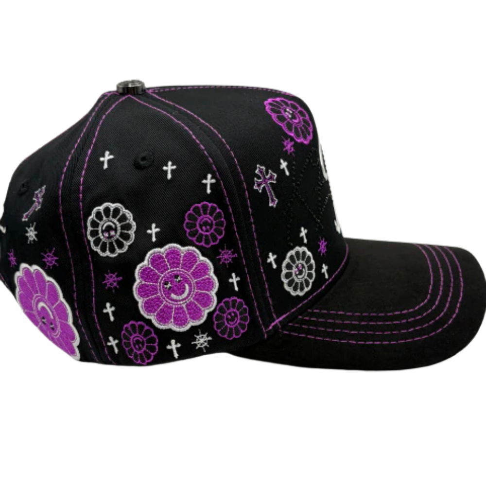 Bigg Boss Kevin Hats – K Purple Flowers "One Day At A Time"