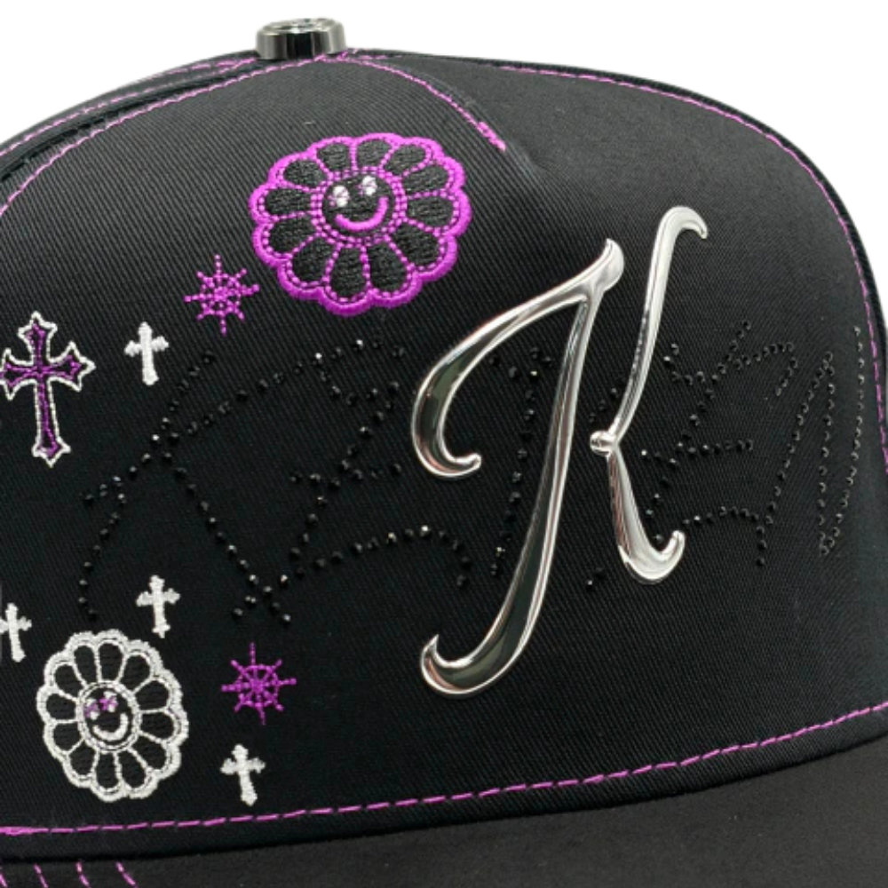 Bigg Boss Kevin Hats – K Purple Flowers "One Day At A Time"