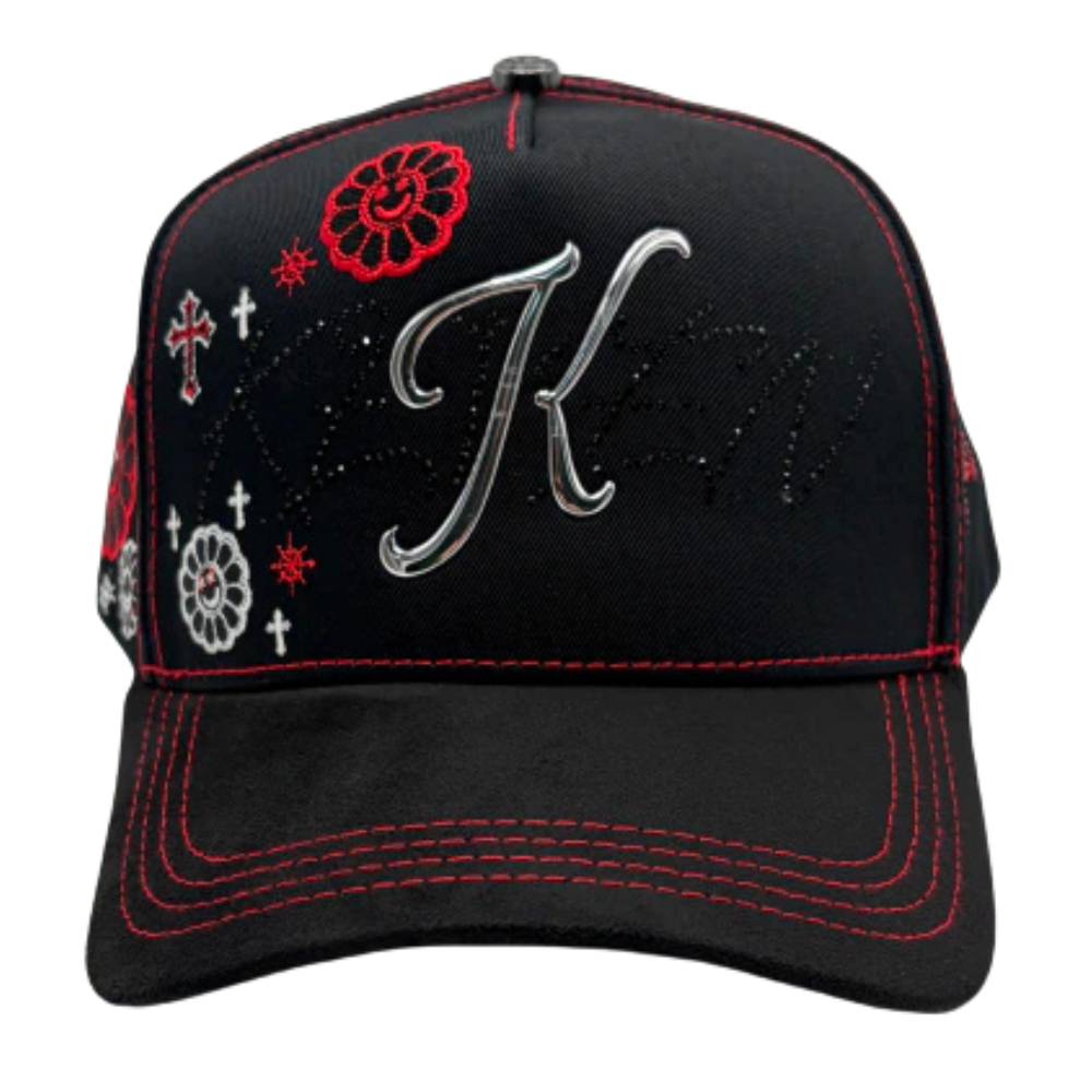 Bigg Boss Kevin Hats – K Red Flowers "One Day At A Time"