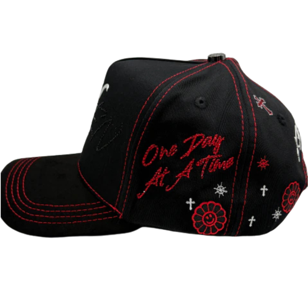 Bigg Boss Kevin Hats – K Red Flowers "One Day At A Time"