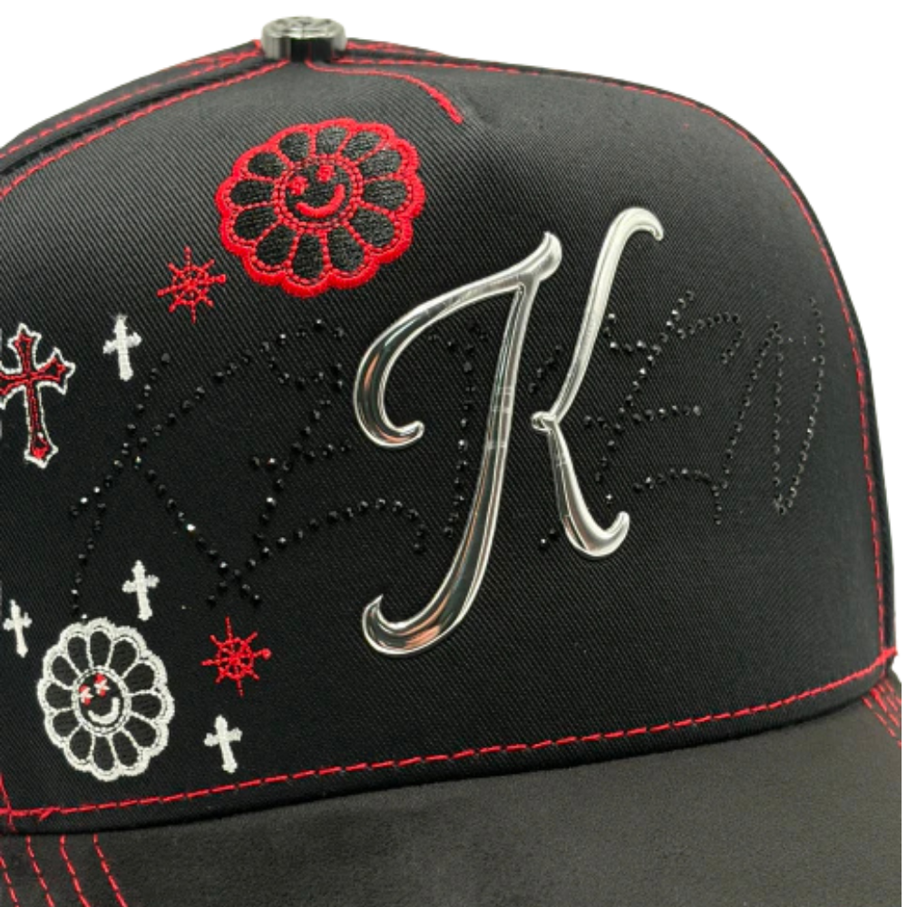 Bigg Boss Kevin Hats – K Red Flowers "One Day At A Time"