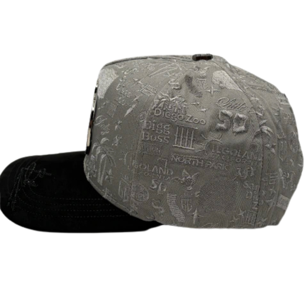 Gorra Bigg Boss San Diego Bordada — Grey