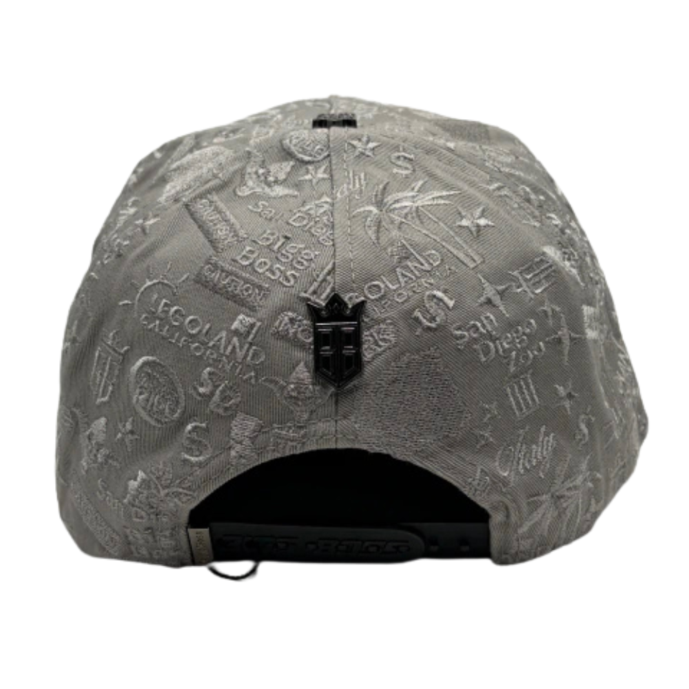 Gorra Bigg Boss San Diego Bordada — Grey