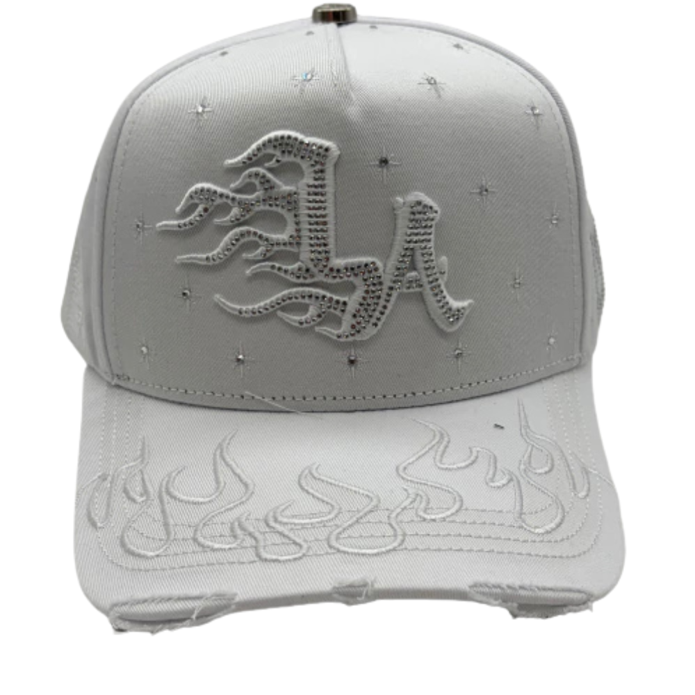 Gorra Bigg Boss x Klan Hats – LA Flame White