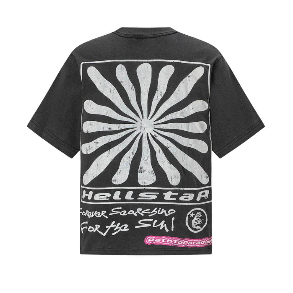 Playera Hellstar Smile You're in Paradise Negra
