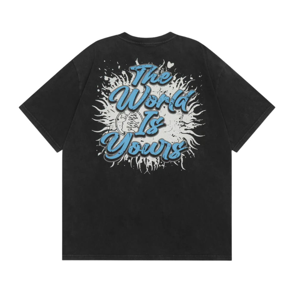 Playera Hellstar Records "The World Is Yours" Negra