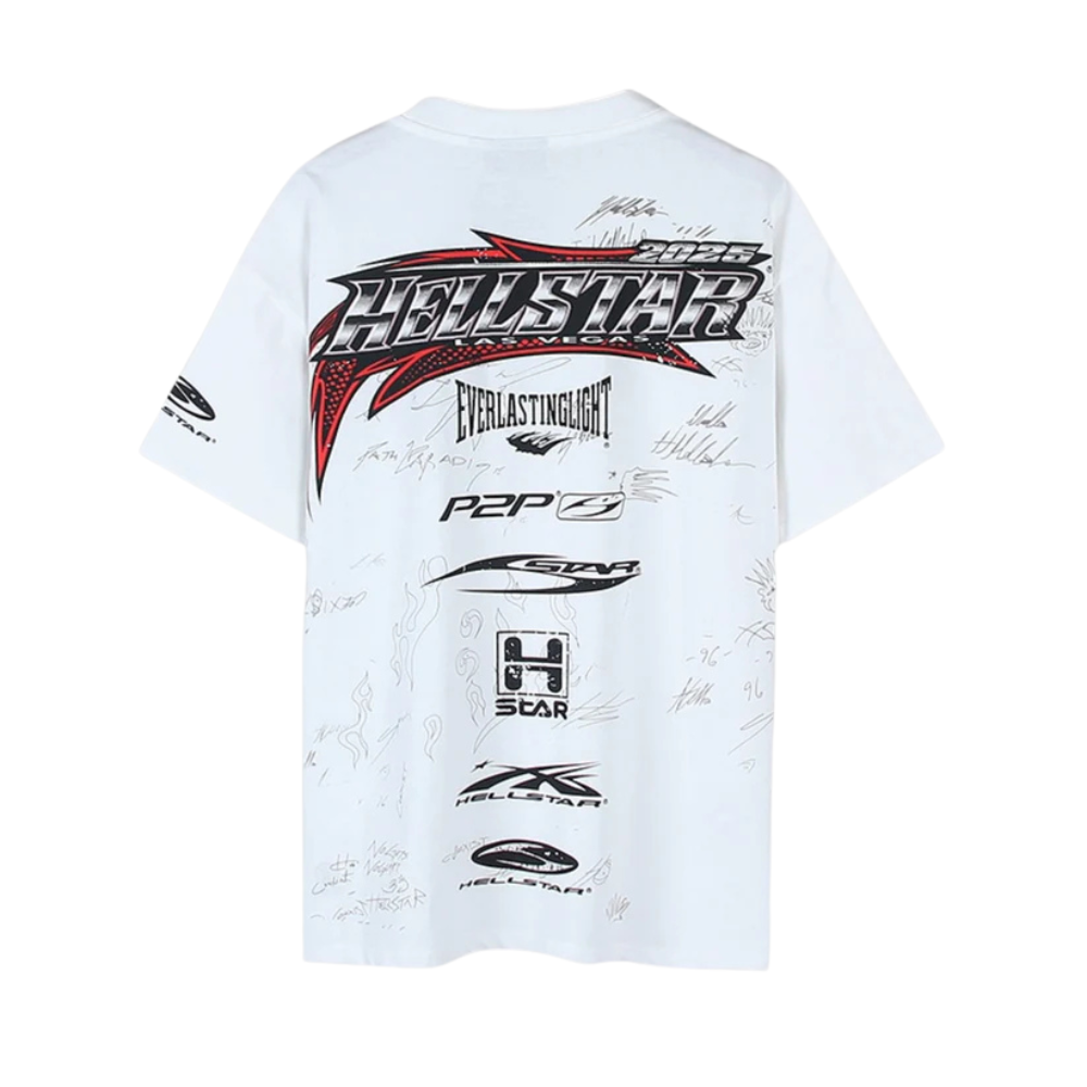 Playera Hellstar Racing Blanca