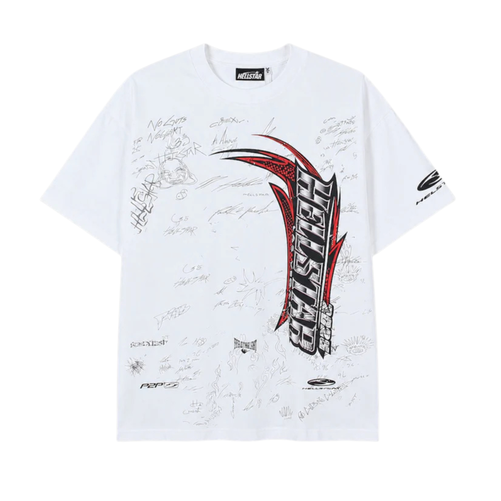Playera Hellstar Racing Blanca