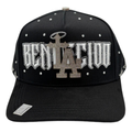 Gorra Bigg Boss La Bendición Cruz Sylver — Snapback negra con pedrería