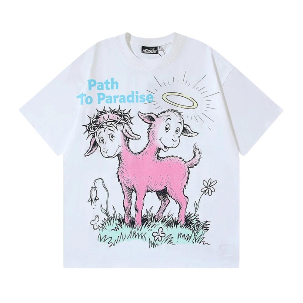 Playera Hellstar Path to Paradise Blanca
