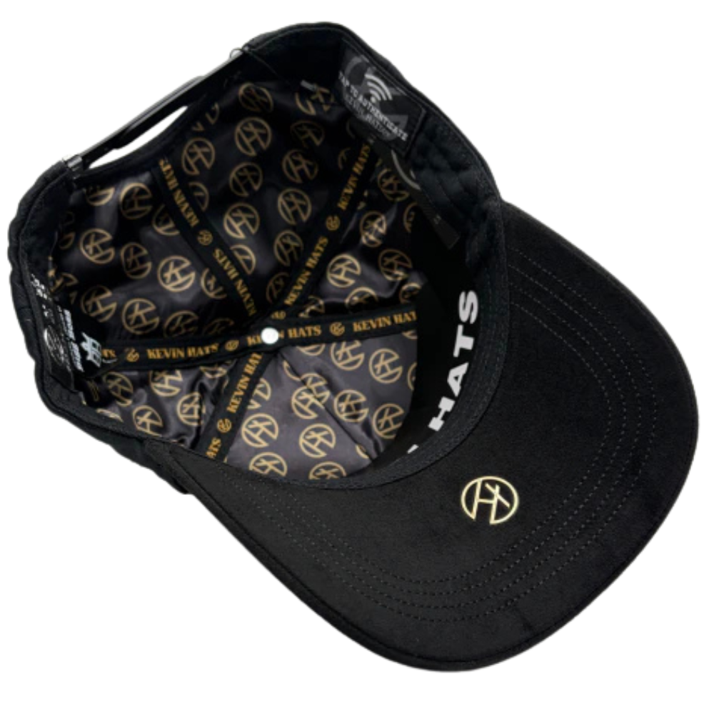 Gorra Bigg Boss x Kevin Hats LALALA Star Gold 2.0 — Snapback negra con bordado dorado