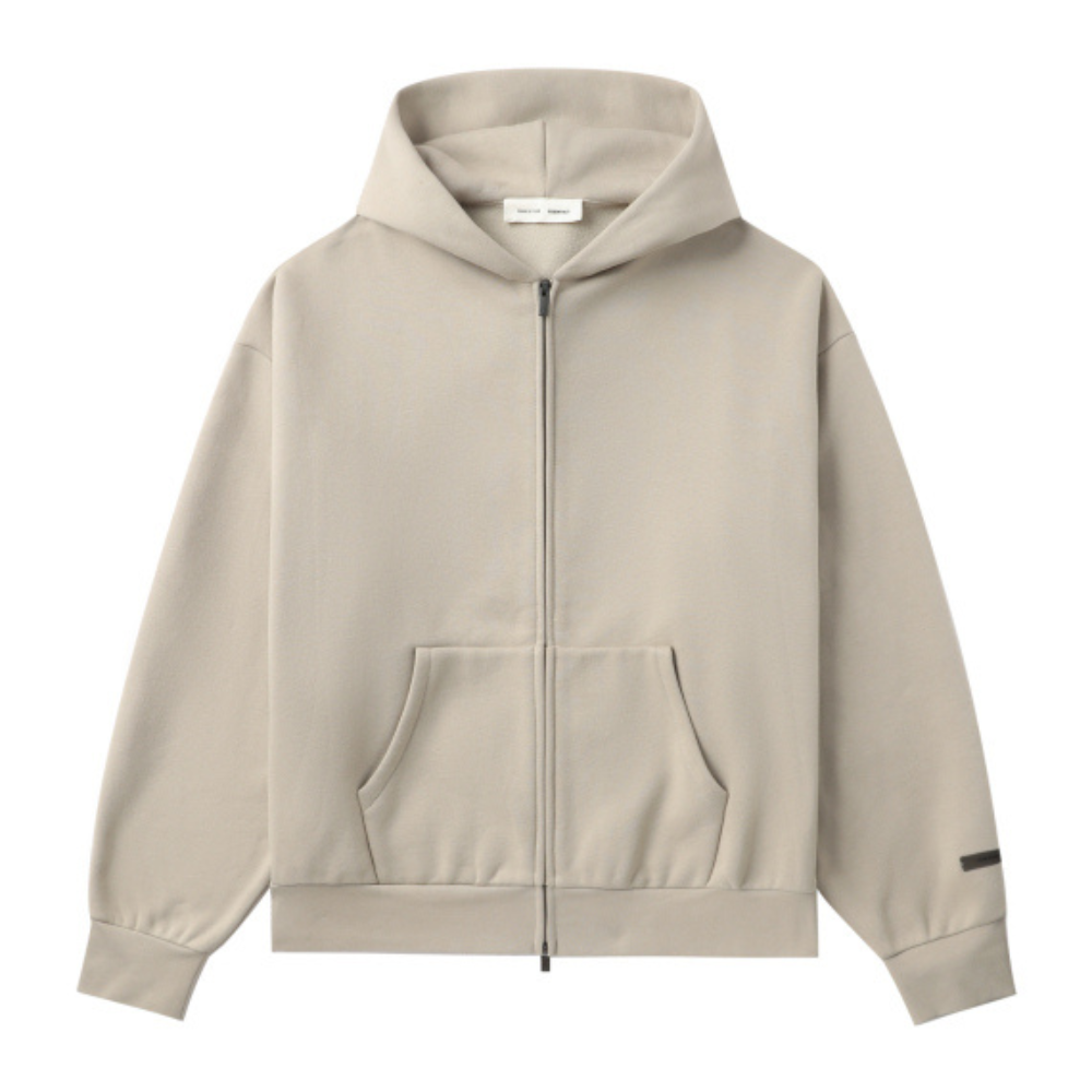 HODDIE ESSENTIALS ZIP BEIGE
